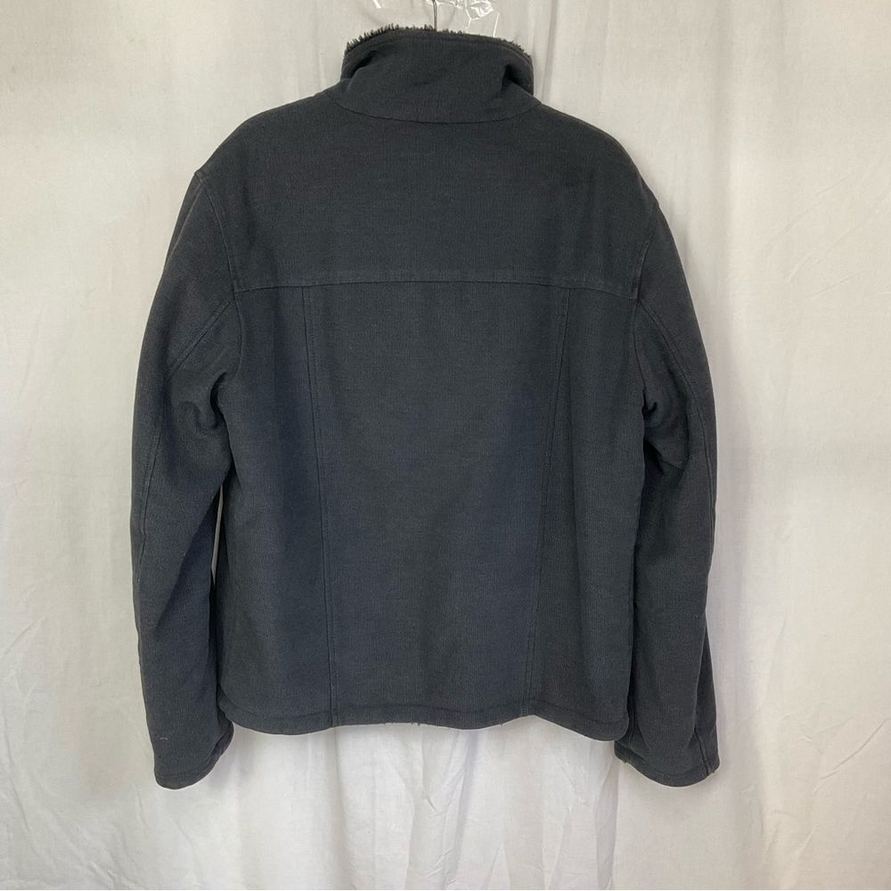 Vintage Dolce & Gabbana Men's Black Cotton Sherpa Lined Full Zip Jacket Size L - Picture 12 of 16